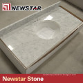 Newstar landscape white marble vanity top bathroom